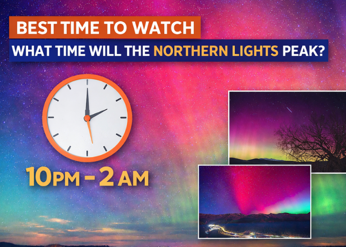 Best Time to Watch to watch  northern lights tonight forecast