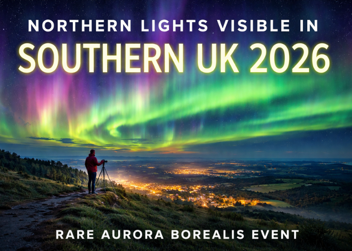 Northern Lights Visible in Southern UK 2026 – Rare Aurora Borealis Event
