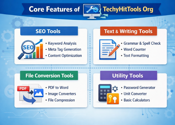 Core Features of TechyHitTools Org