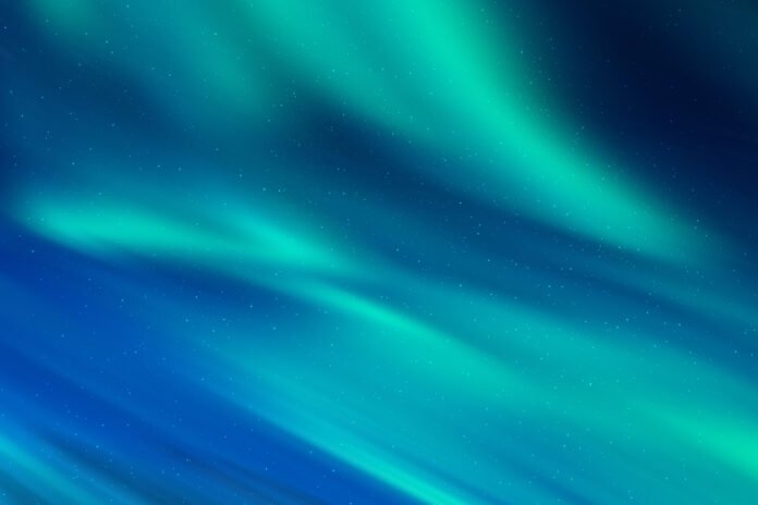 Vibrant colorful Aurora borealis background - great for wallpaper